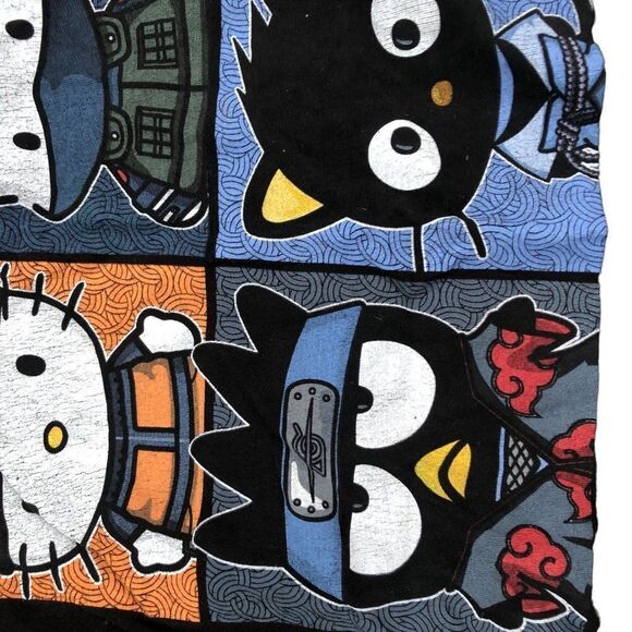 RARE 2007 Hello Kitty X Naruto Shippuden Graphic T Shirt Large - Picture 4 of 7